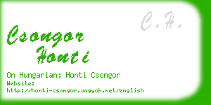 csongor honti business card